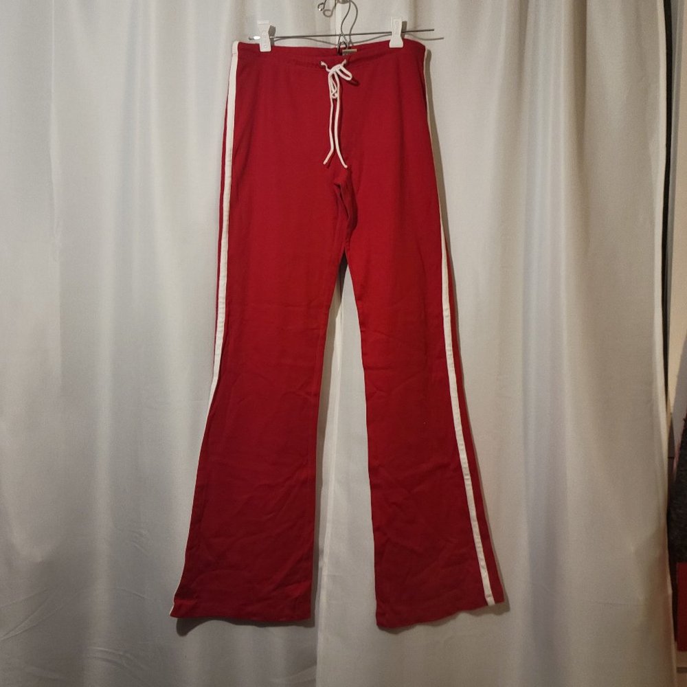 Red sweat pants